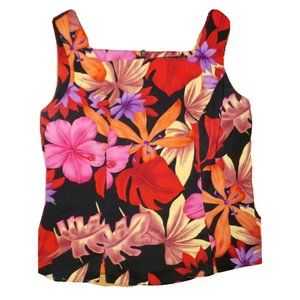 John Roberts Gorgeous Floral Sleeveless Top